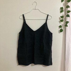 Black Linen camisole, NWOT